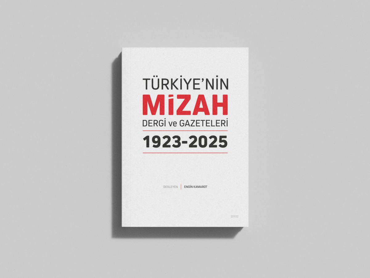 Türkiye'nin Mizah Dergi ve Gazeteleri 1923-2025 kitabının ön kapağı, derleyen Engin Kamarot